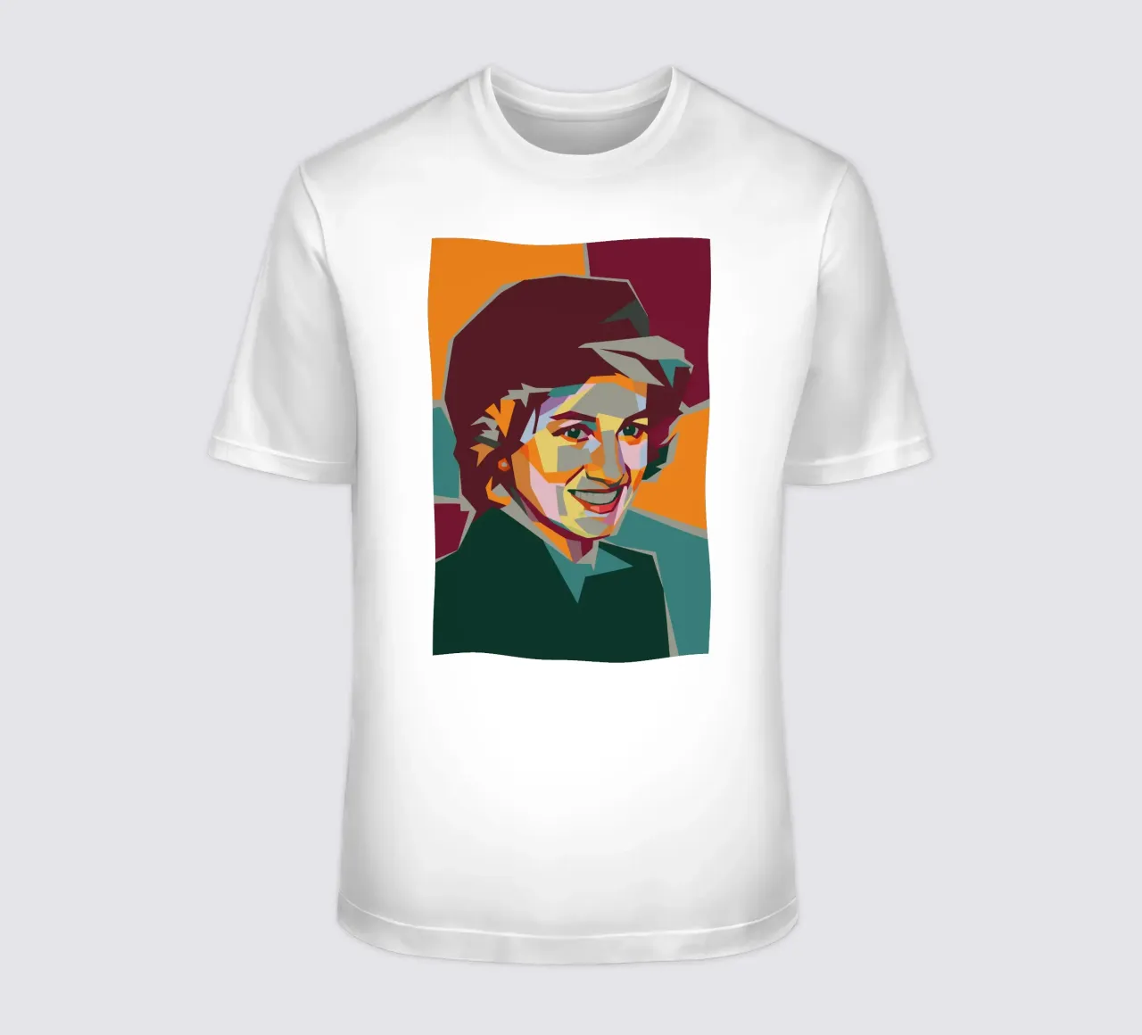 lady diana retro pop art wpap t-shirt da aiswa