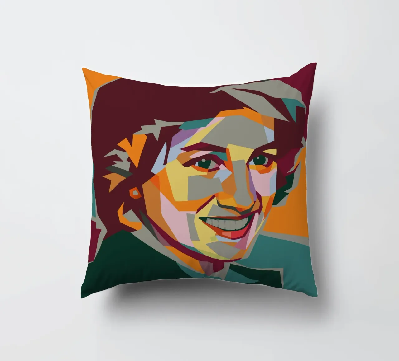 lady diana retro pop art wpap cuscino da aiswa