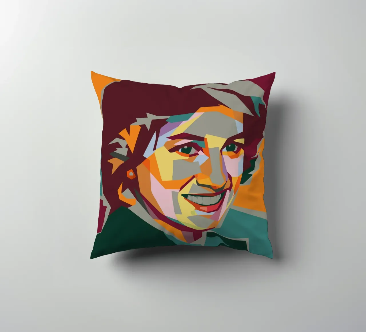 lady diana retro pop art wpap cuscino da aiswa