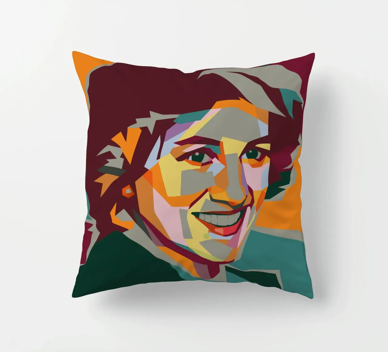 lady diana retro pop art wpap cuscino da aiswa
