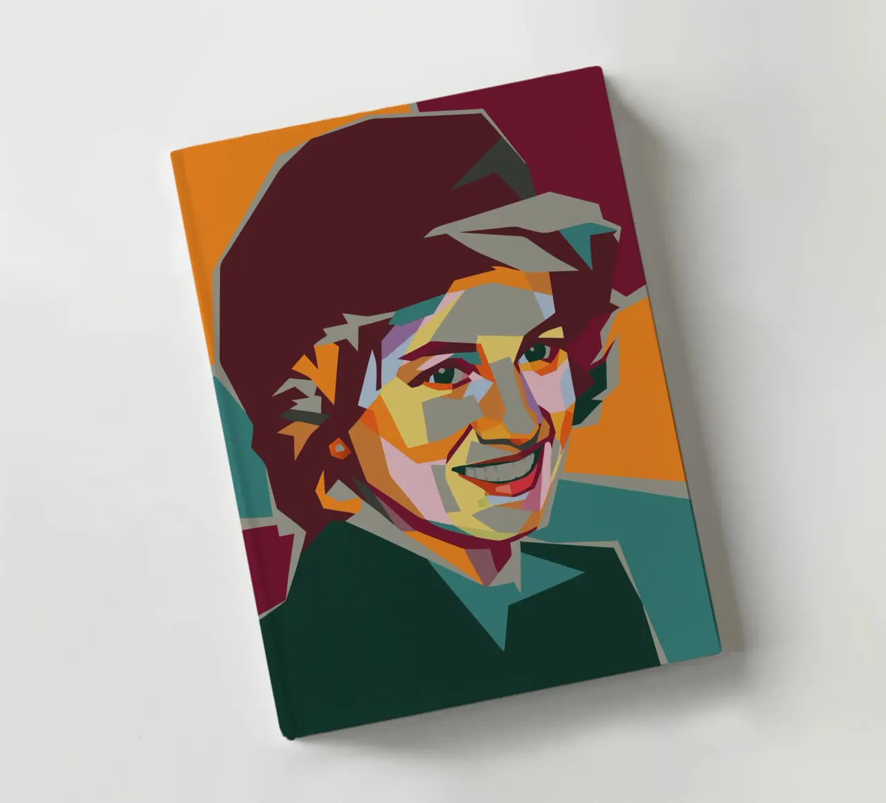 lady diana retro pop art wpap notebook by aiswa