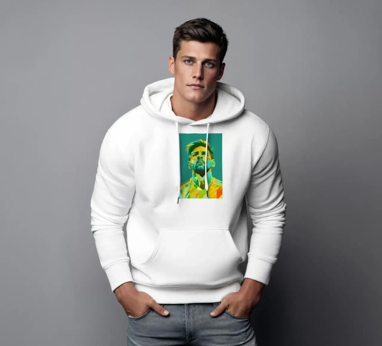 lionel messi retro pop art wpap sudadera con capucha de aiswa