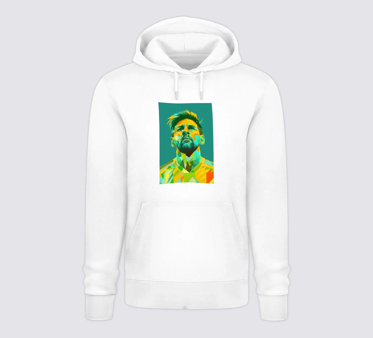 lionel messi retro pop art wpap felpa con cappuccio da aiswa