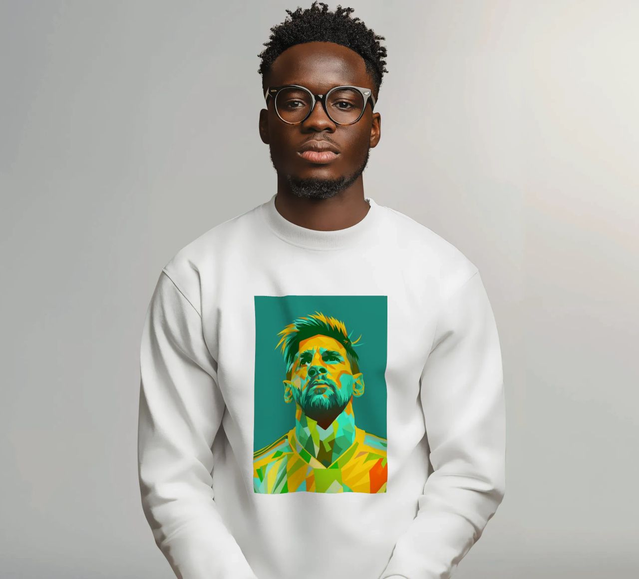 lionel messi retro pop art wpap felpa da aiswa