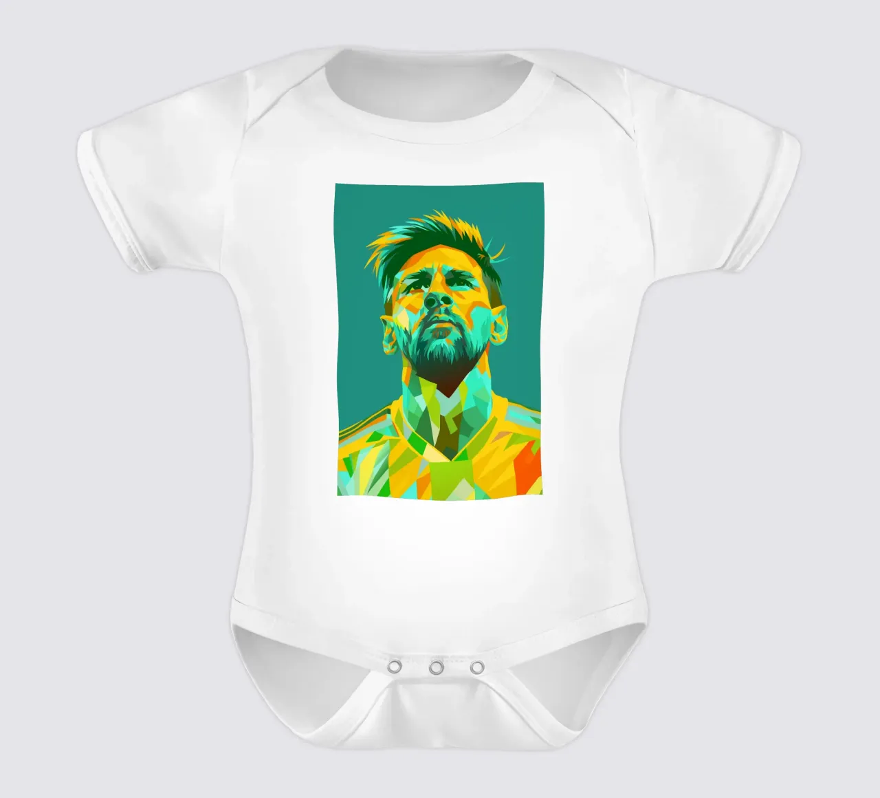 lionel messi retro pop art wpap body neonato maniche corte da aiswa