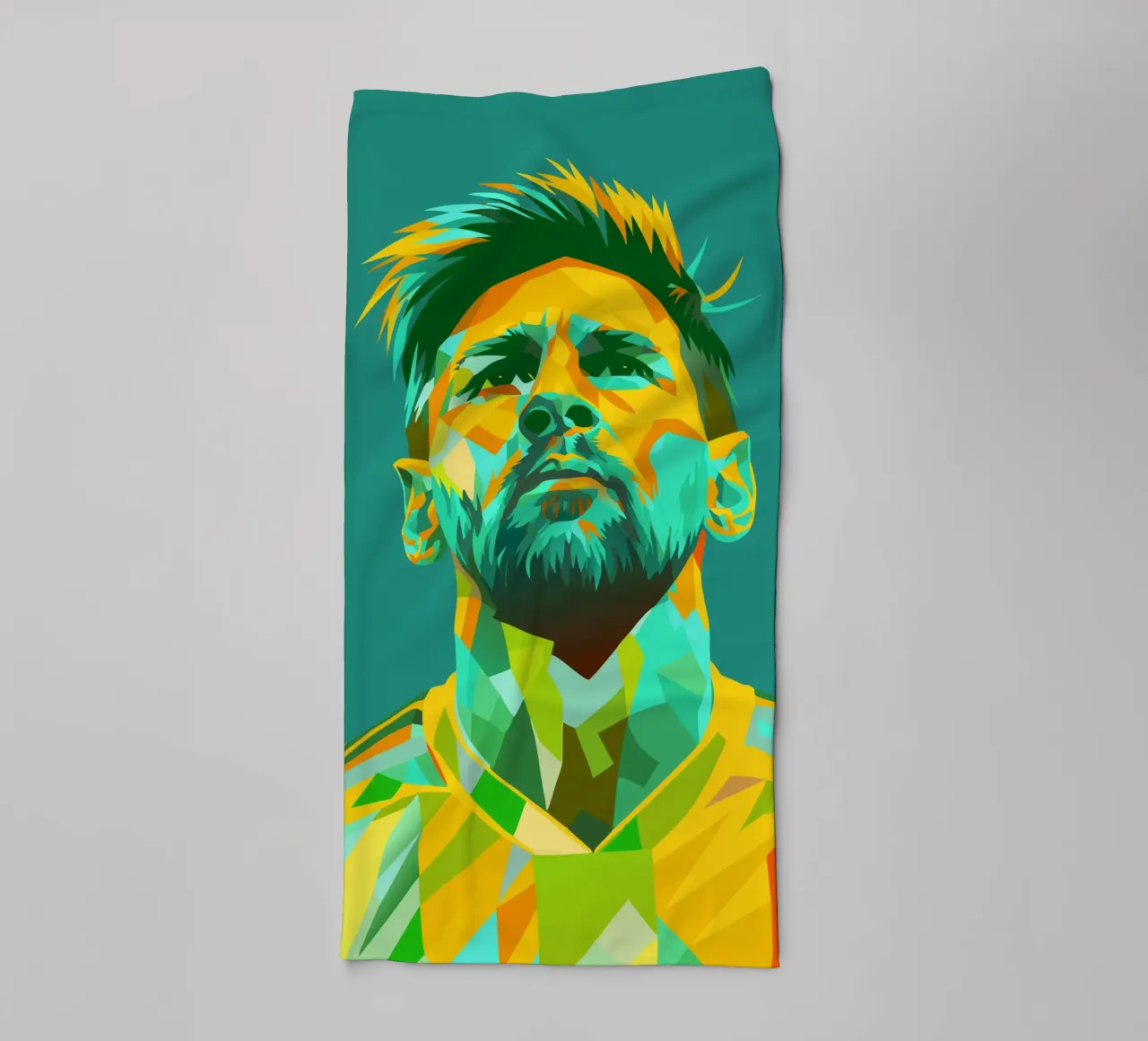 lionel messi retro pop art wpap asciugamano da bagno da aiswa