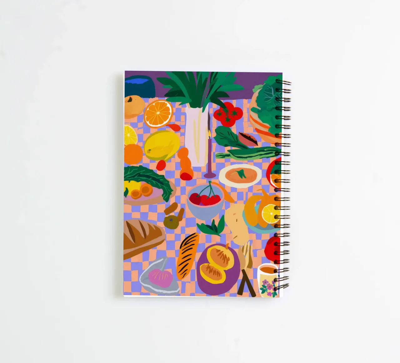 Orchard Table Spread spiral notebook by Paez Harmony