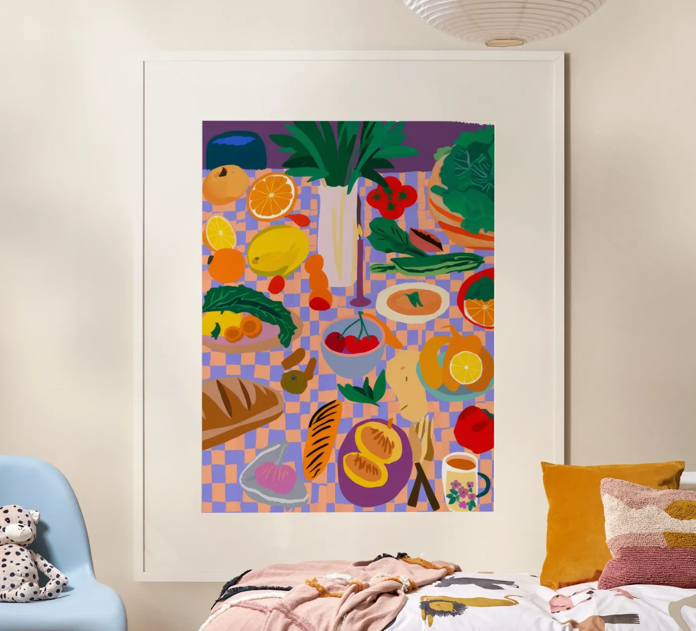 Orchard Table Spread poster by Paez Harmony