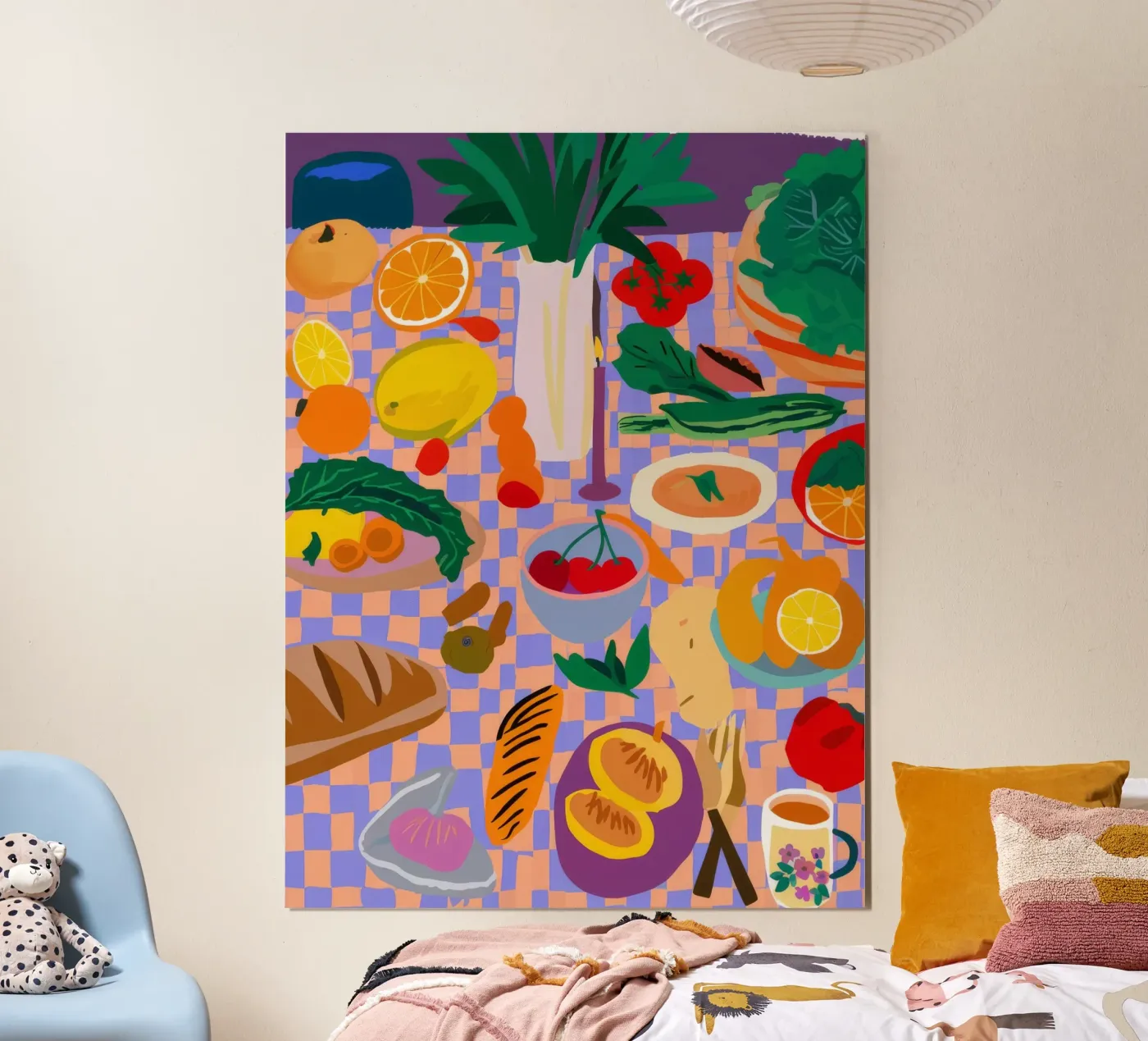 Orchard Table Spread poster by Paez Harmony