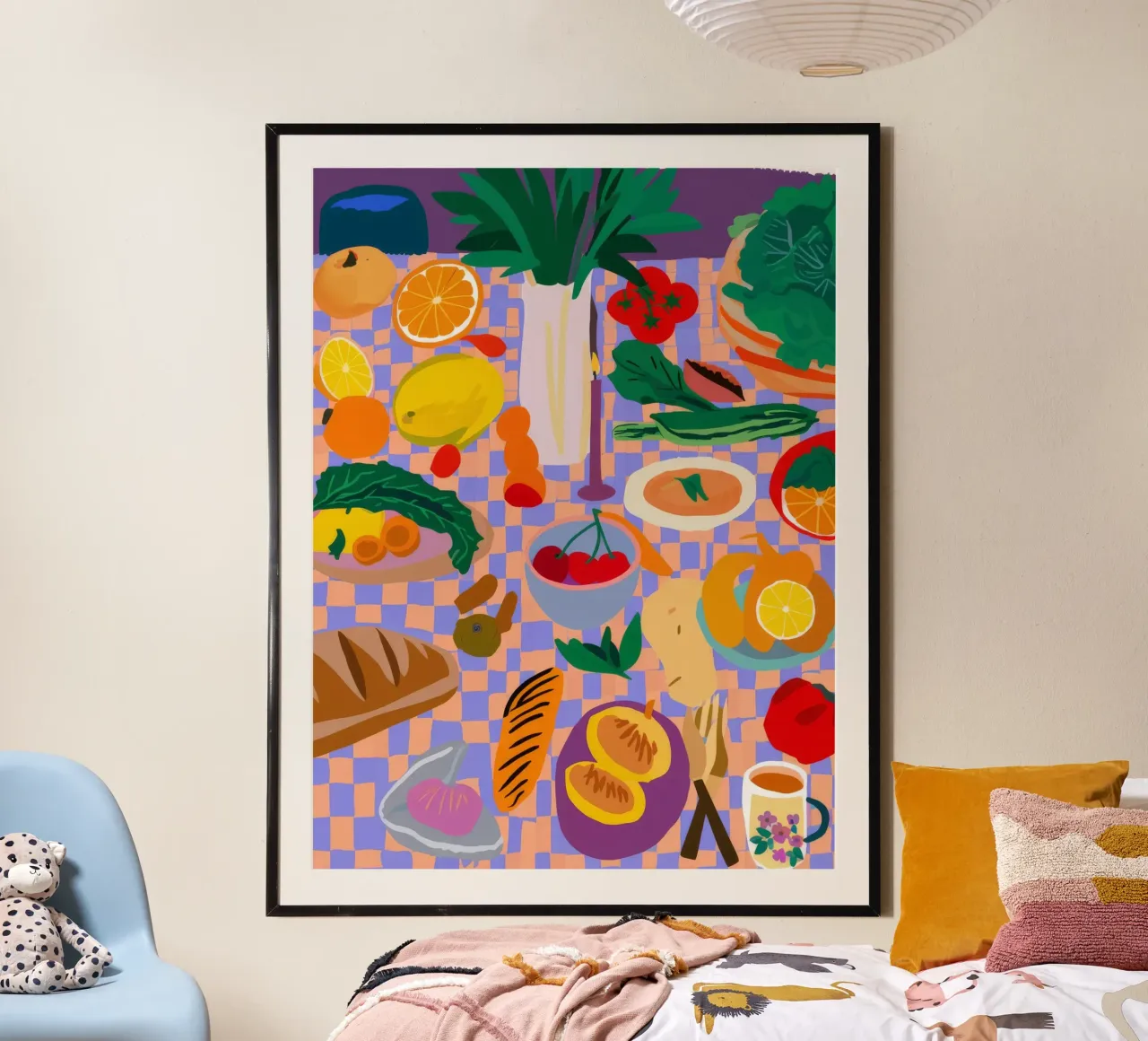 Orchard Table Spread poster by Paez Harmony