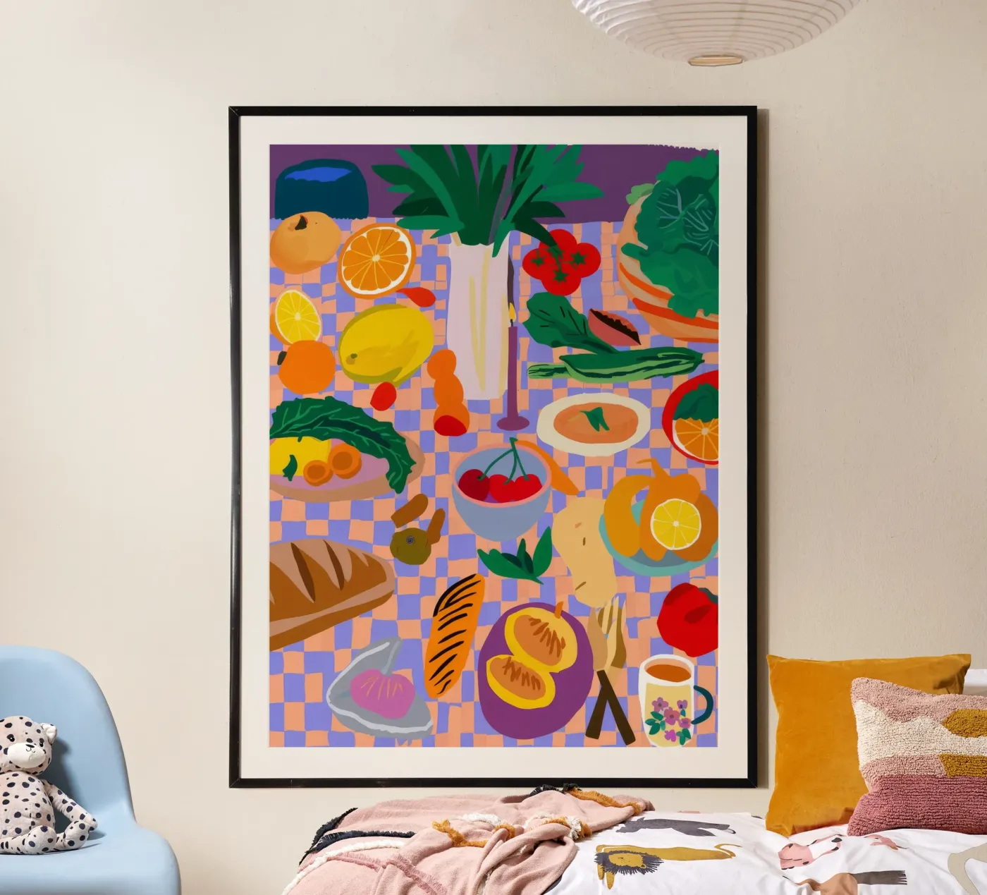 Orchard Table Spread poster by Paez Harmony