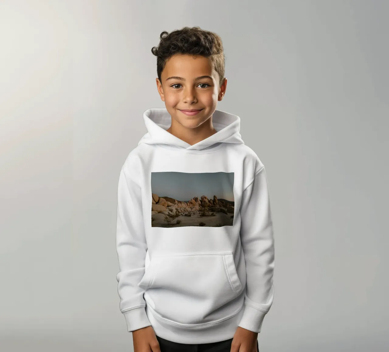 formazioni rocciose paesaggio desertico felpa bambino con cappuccio da Earthly Visions