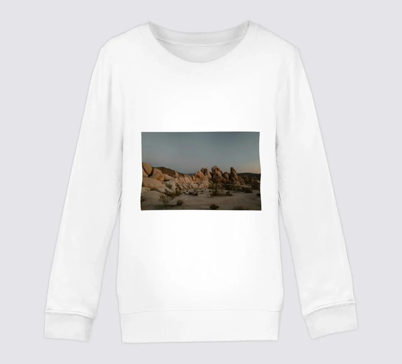 rock formations desert landscape kids sweatshirt by Earthly Visions