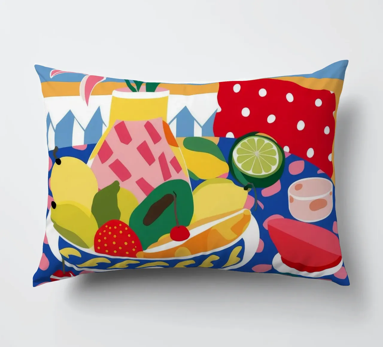 Fiesta di frutta a pois cuscino da Paez Harmony