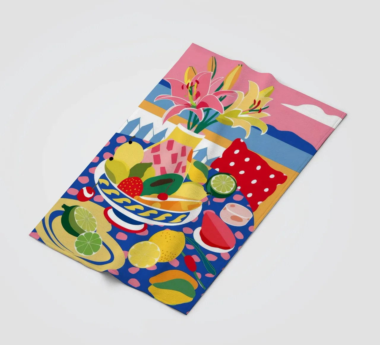 Fiesta di frutta a pois coperta in pile da Paez Harmony