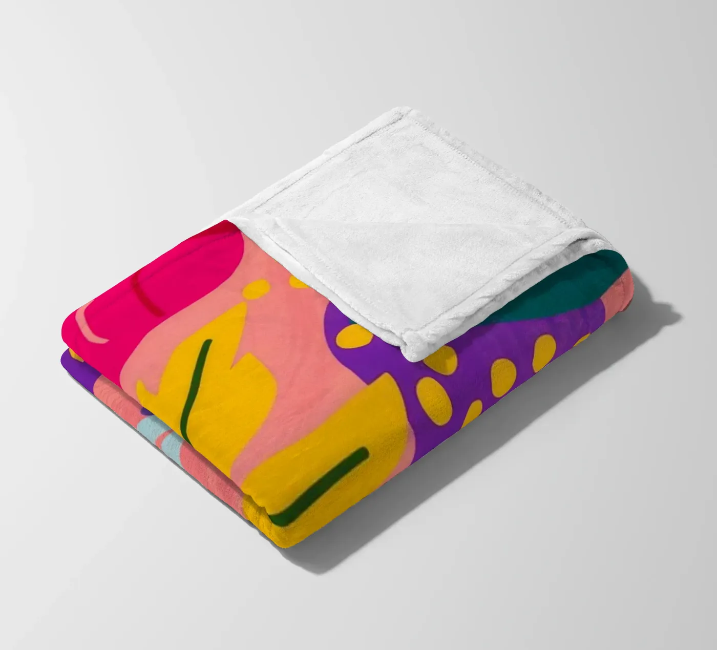 Vivid Leaf Cascade Fleecedecke von Lumi Eyes