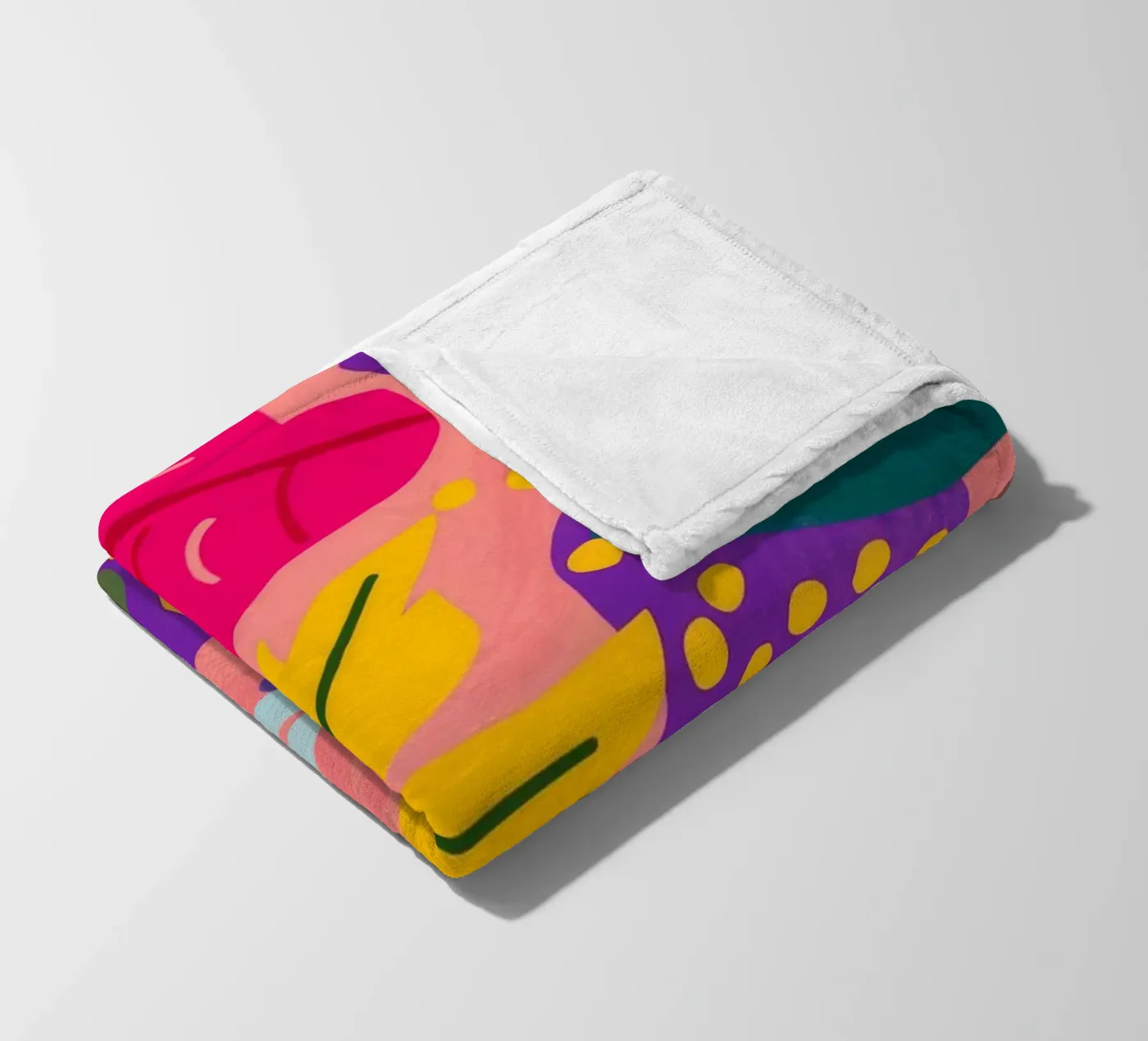 Vivid Leaf Cascade Fleecedecke von Lumi Eyes