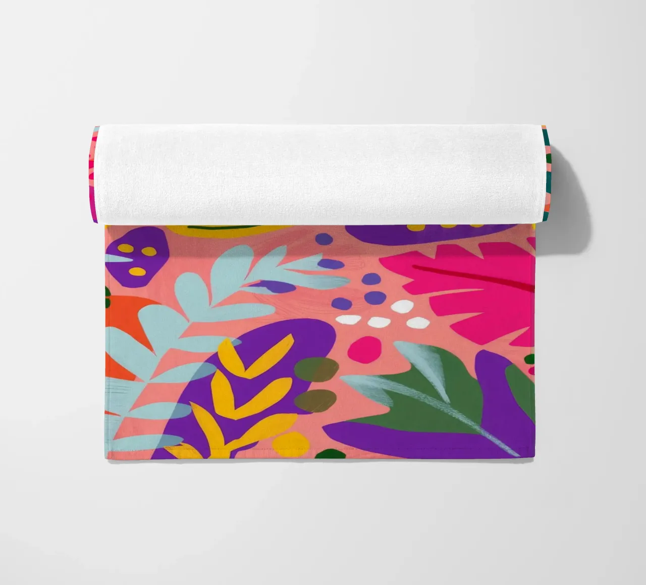 Cascata di foglie vivaci telo mare da Lumi Eyes