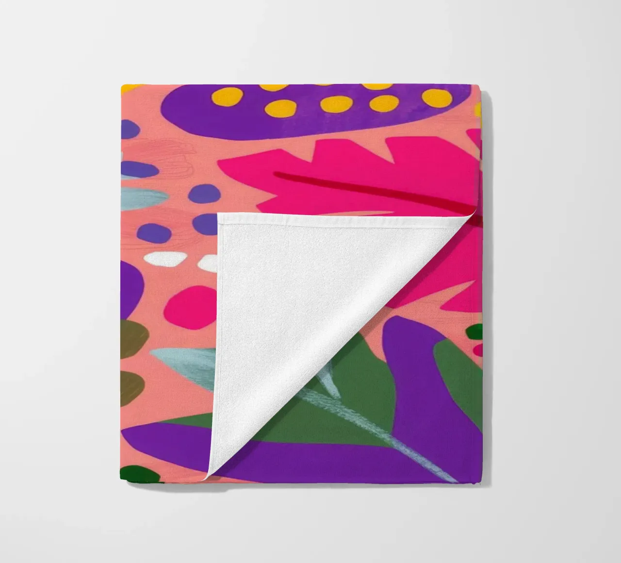 Cascata di foglie vivaci telo mare da Lumi Eyes