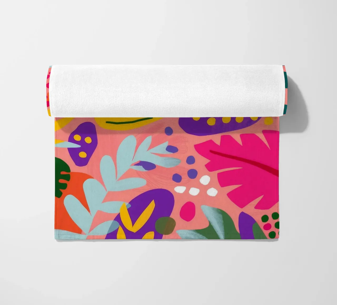 Cascata di foglie vivaci telo mare da Lumi Eyes