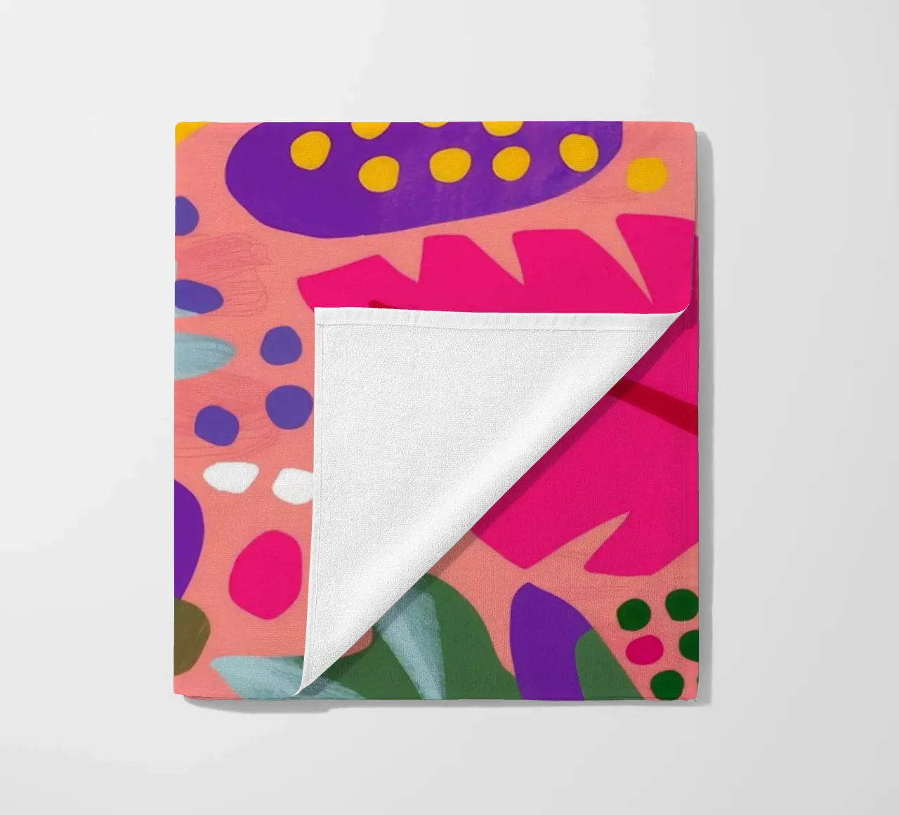 Cascata di foglie vivaci telo mare da Lumi Eyes