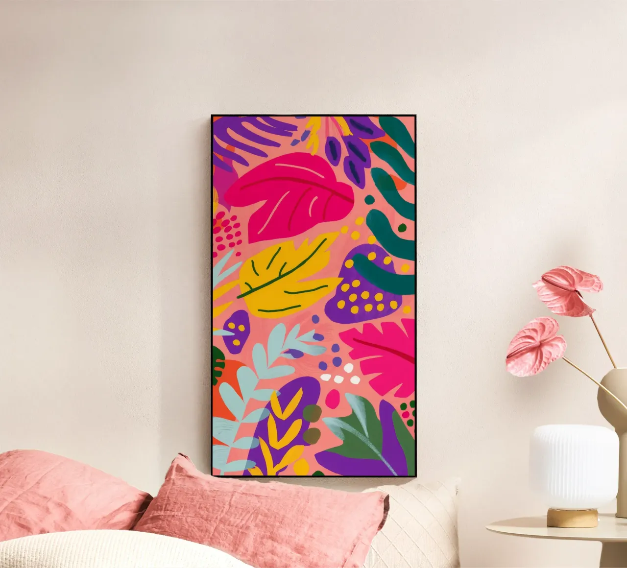 Cascata di foglie vivaci plexiglass da Lumi Eyes