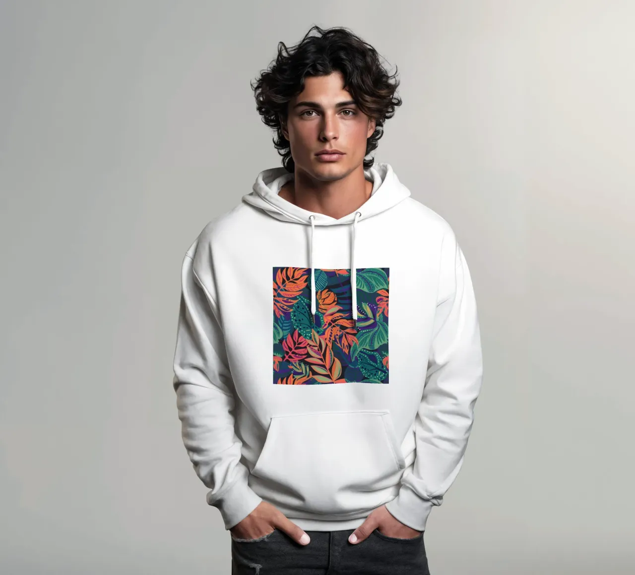 Arazzo Jungle Leaf felpa con cappuccio da Paez Harmony
