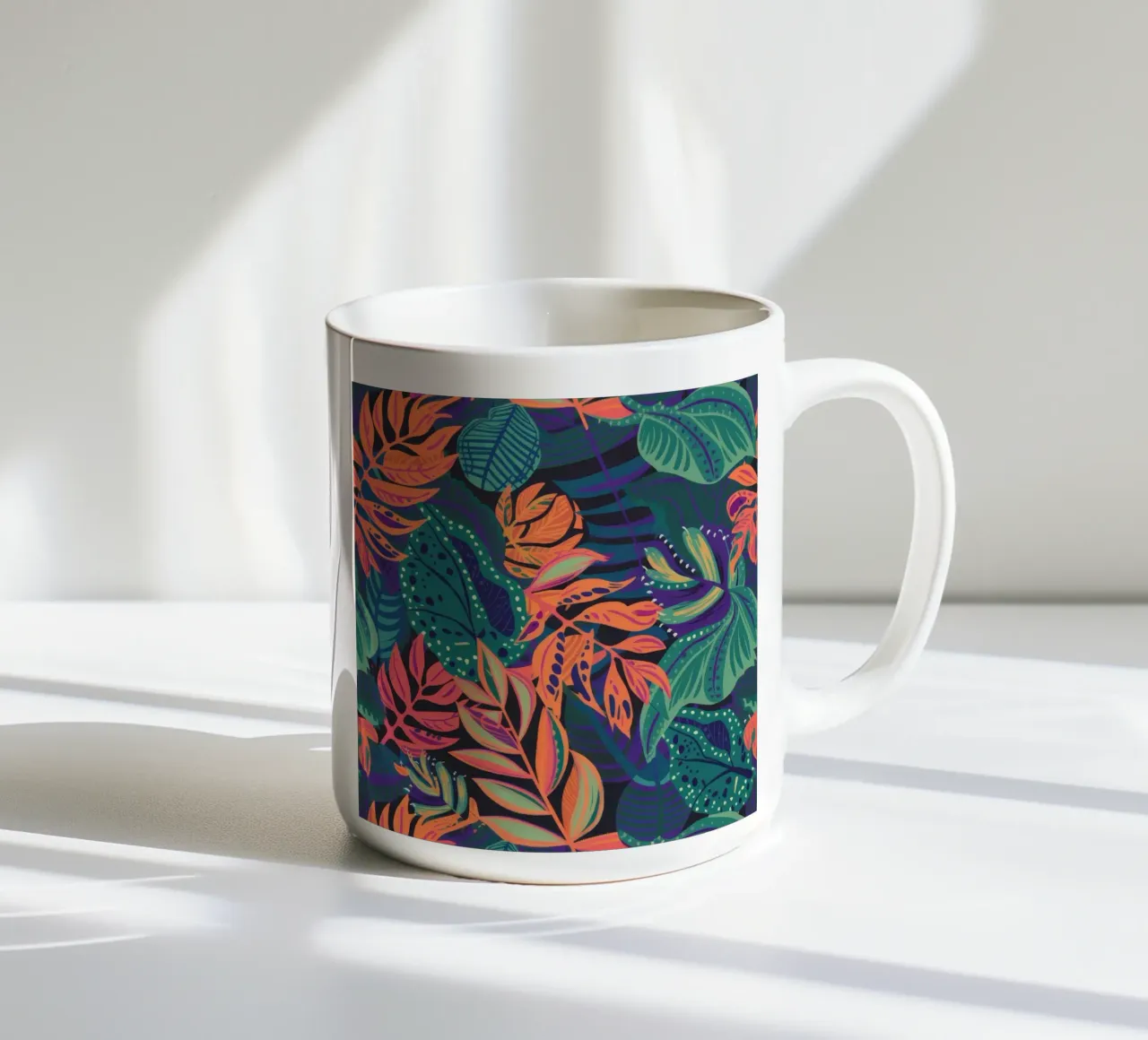 Arazzo Jungle Leaf tazza in ceramica da Paez Harmony