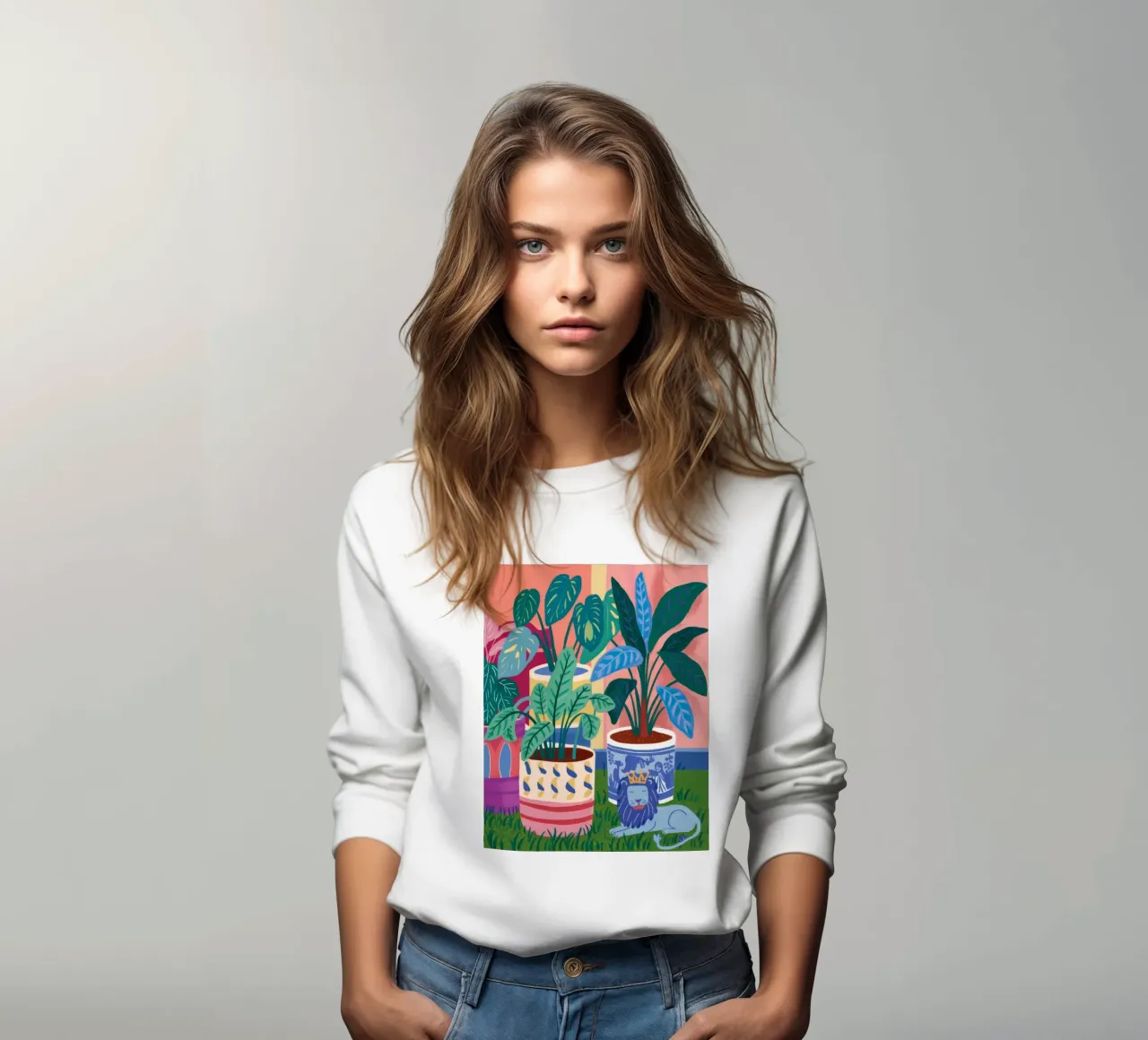 Potplant Catnap sweatshirt van Haven Mirage