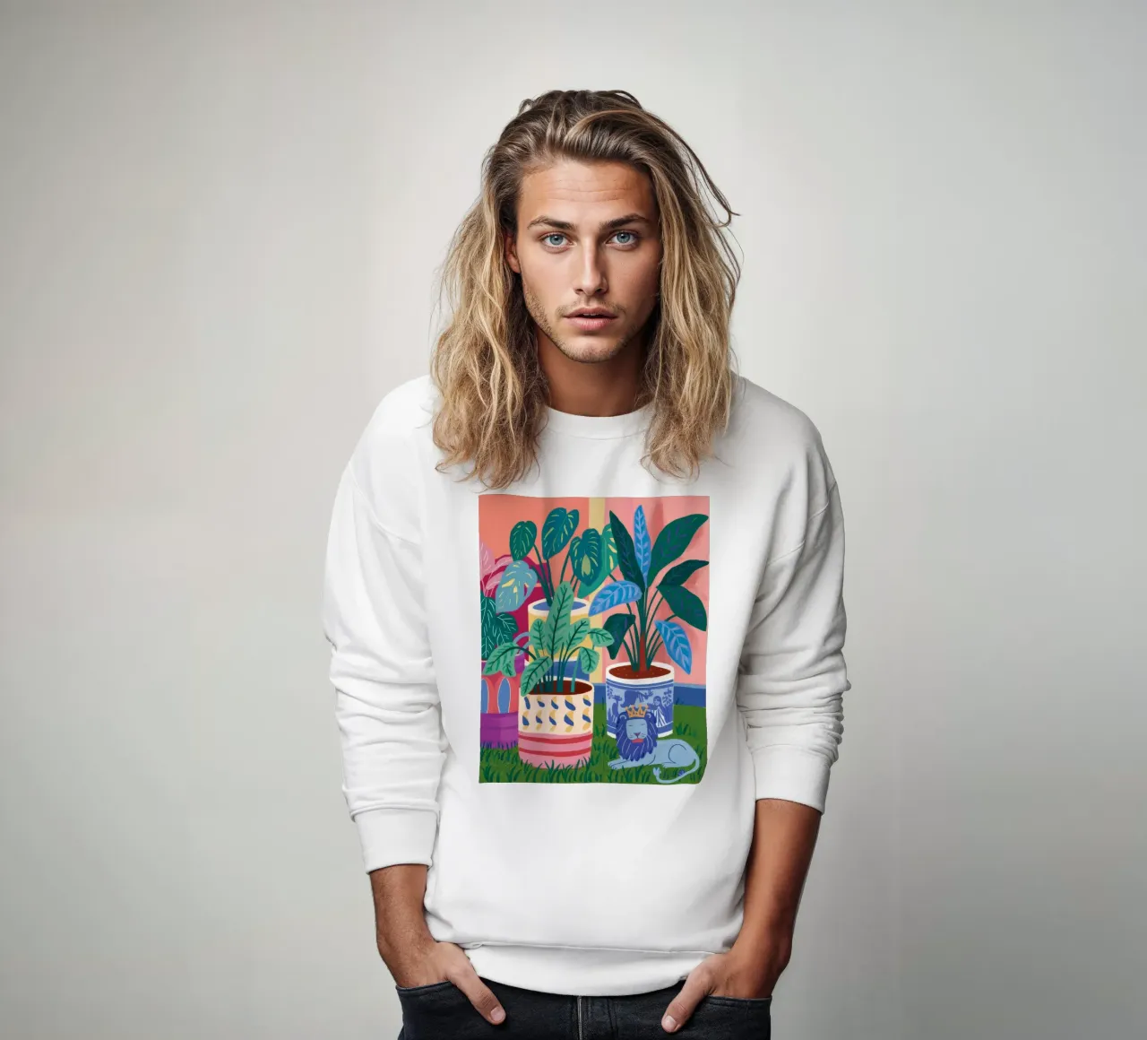 Potplant Catnap sweatshirt van Haven Mirage