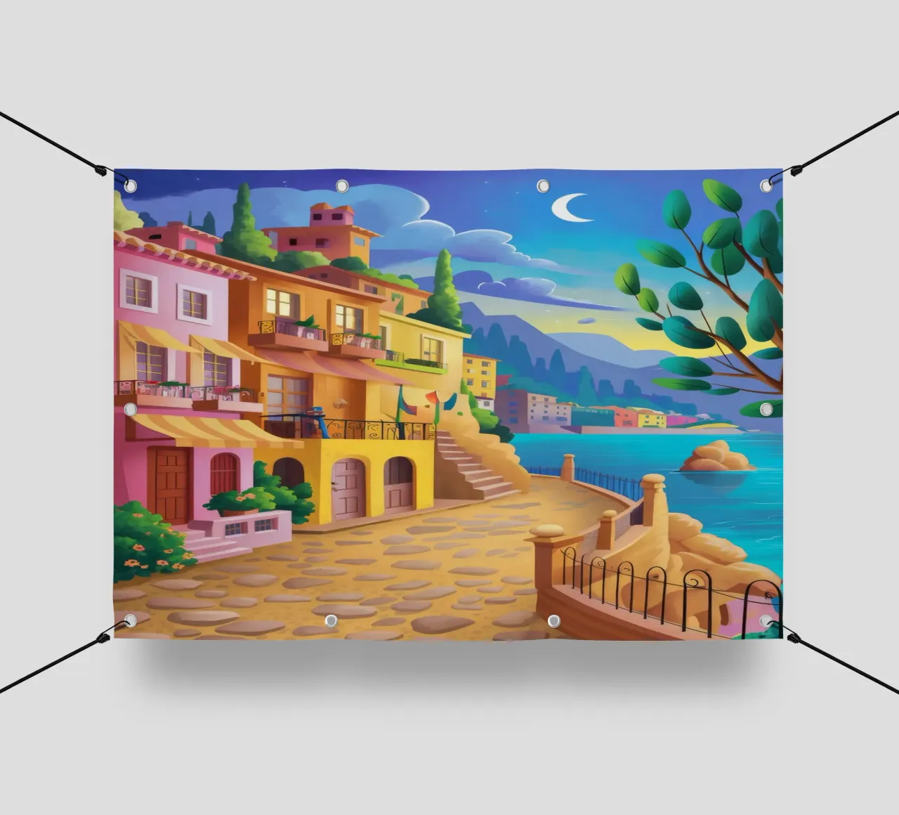 Canal Side Evening pvc cover by Paez Harmony