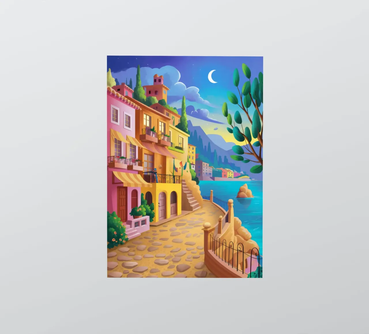 Kanalseite Abend Sticker von Paez Harmony