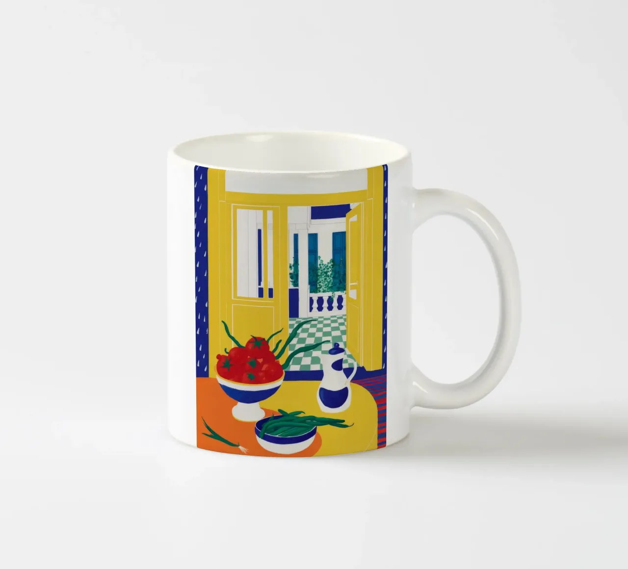 Vaso di limone giallo tazza in ceramica da Haven Mirage
