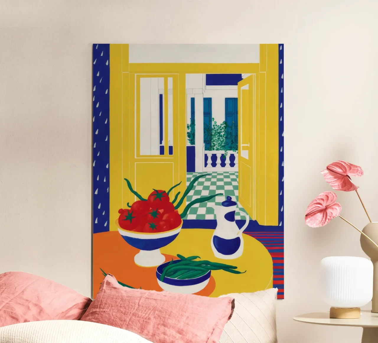 Vase à citron jaune poster de Haven Mirage