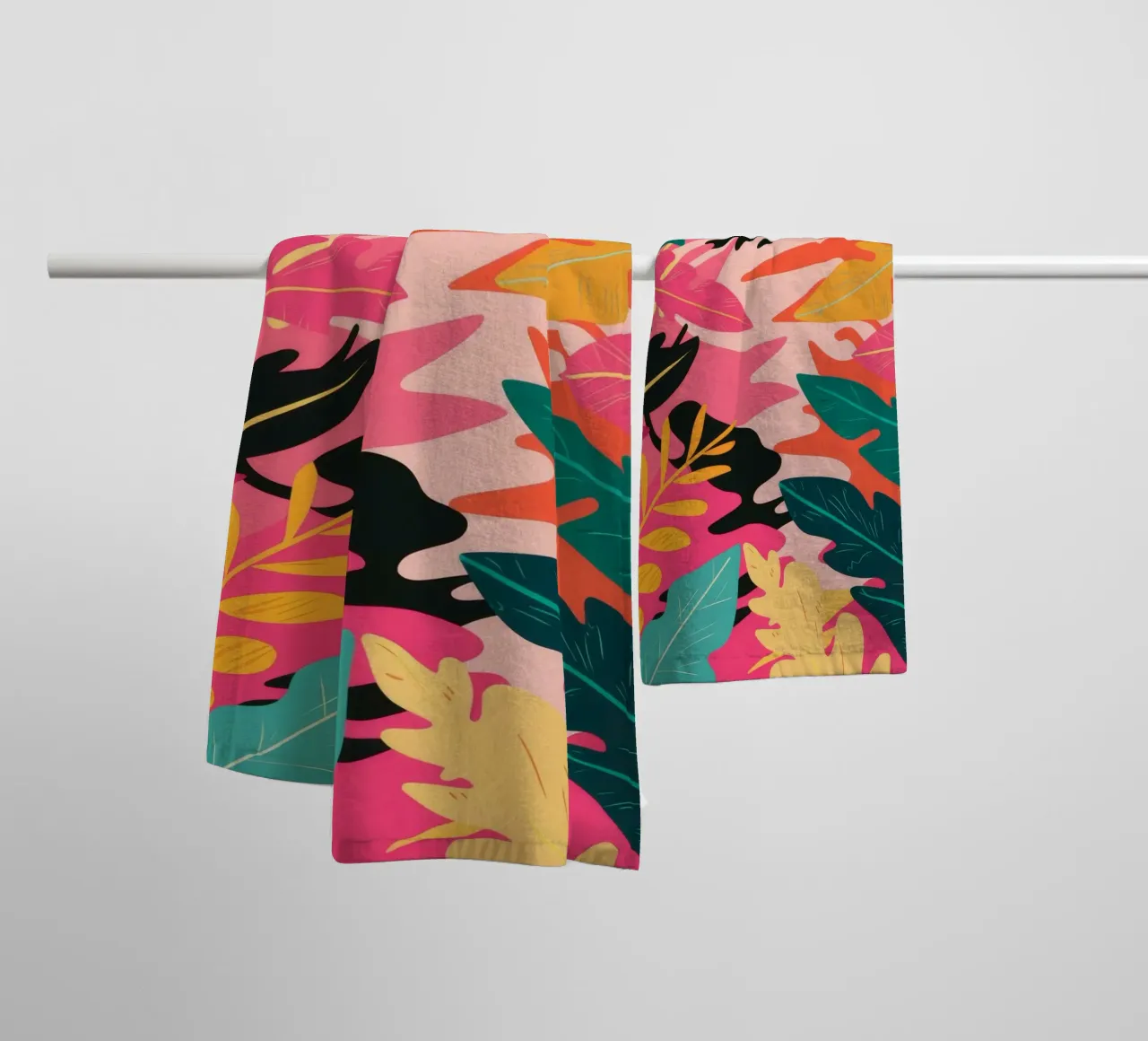 Abstract Jungle Forms towel by Paez Harmony