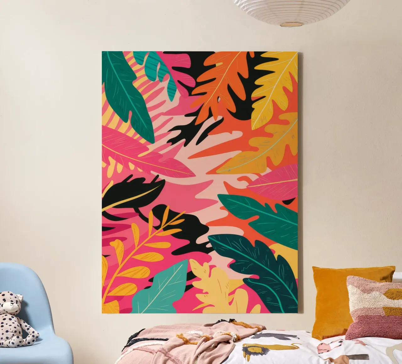 Formes abstraites de la jungle toile avec Caisse américaine de Paez Harmony