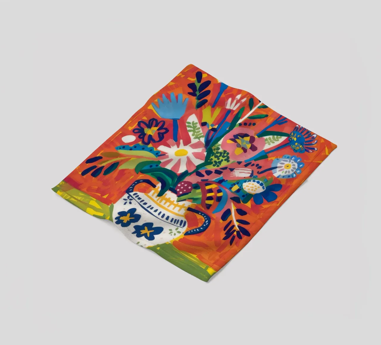 Explosive Blumenfreude Fleecedecke von Haven Mirage