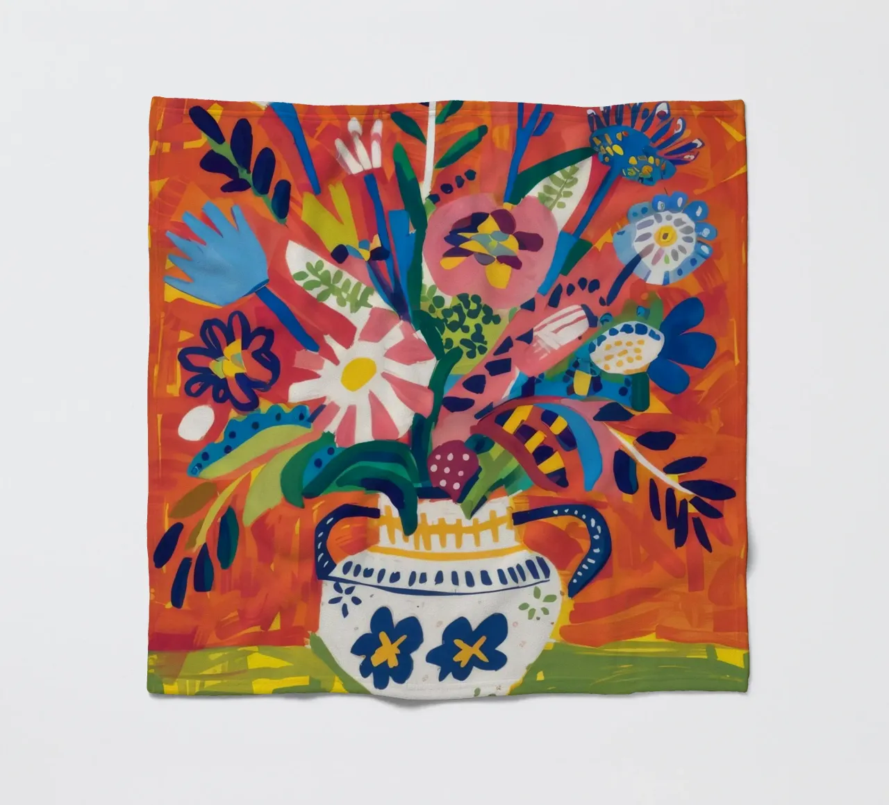 Explosive Blumenfreude Fleecedecke von Haven Mirage