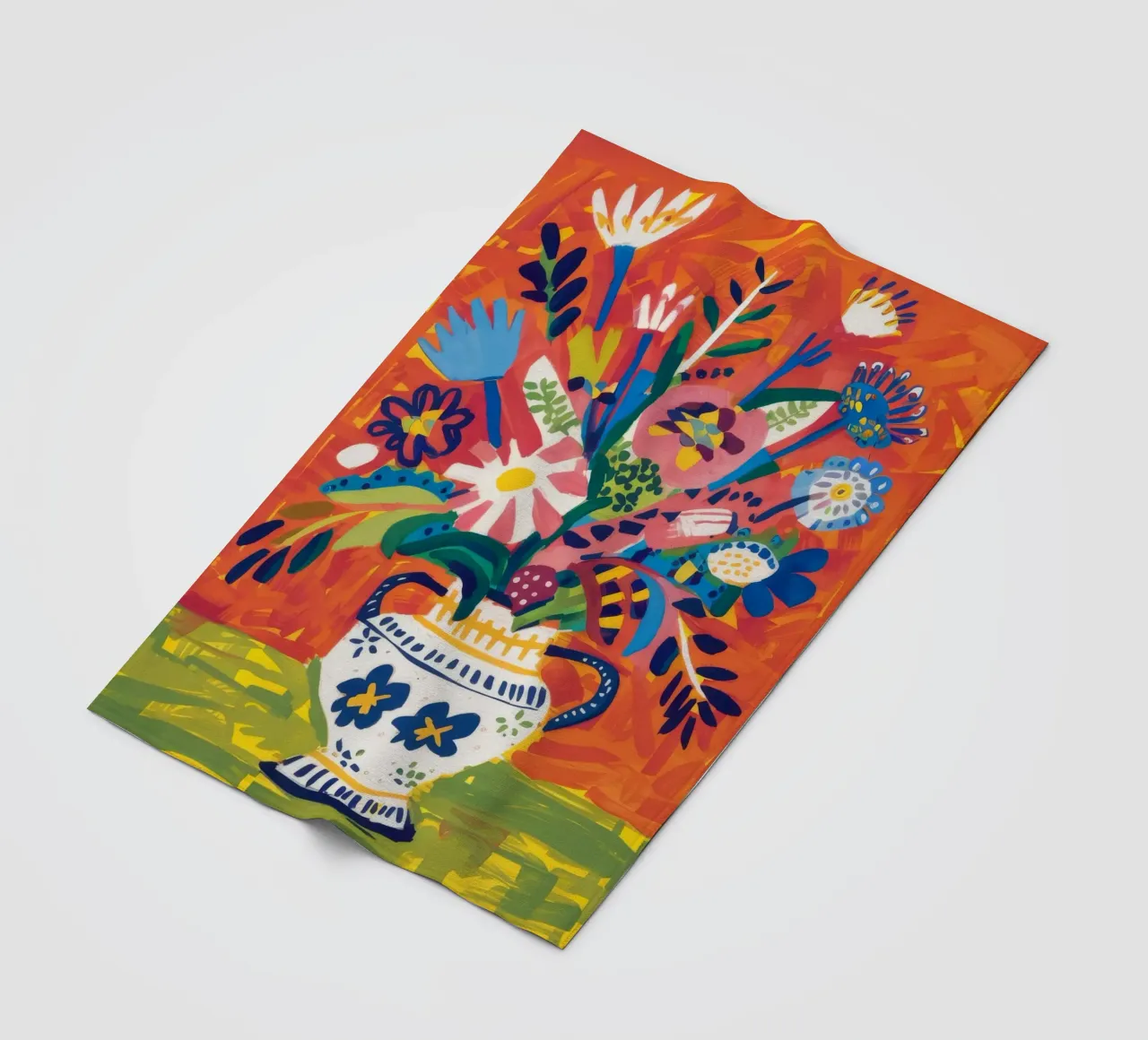 Explosive Blumenfreude Fleecedecke von Haven Mirage