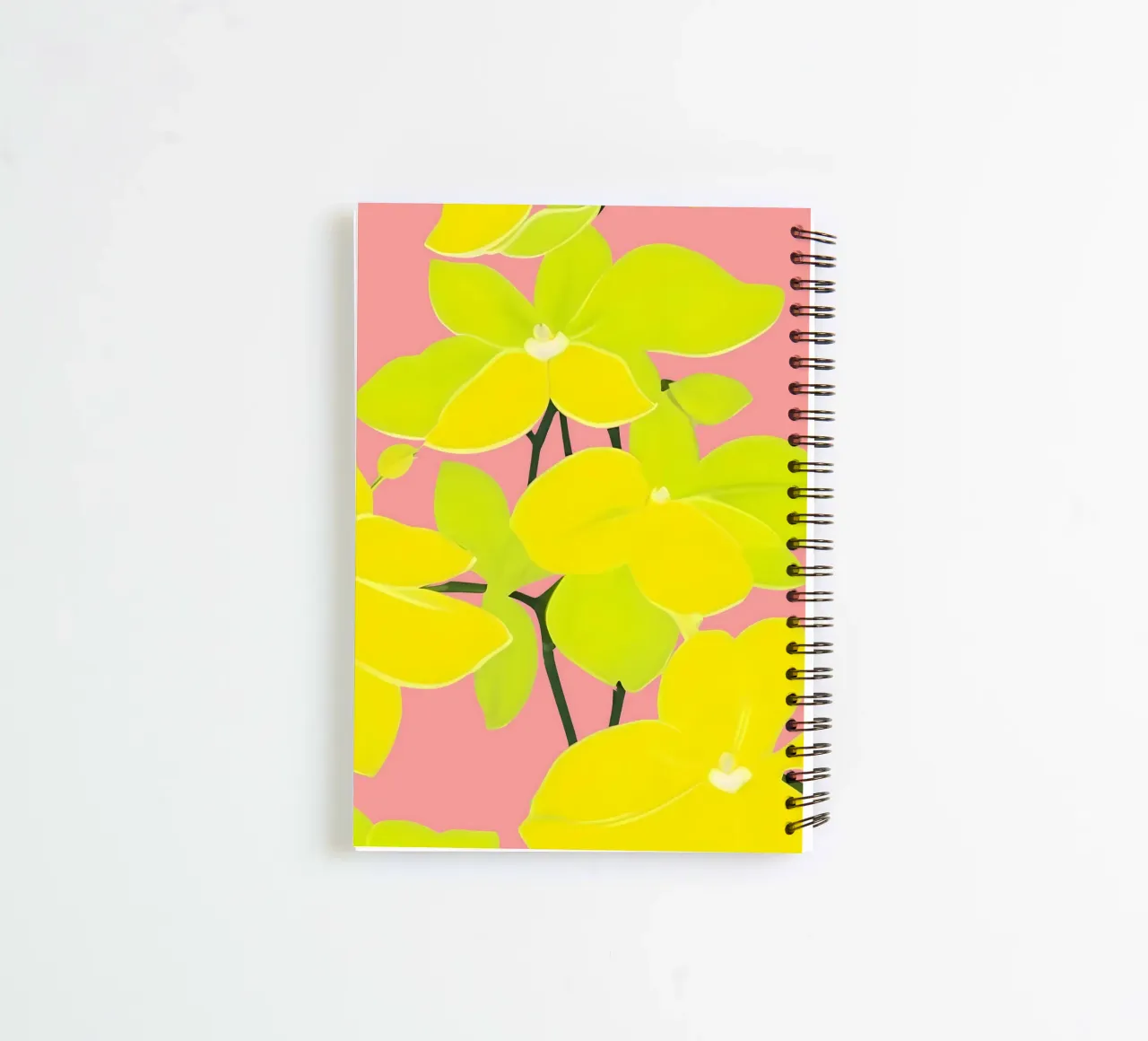 Where sunshine blooms louder than words : Mokara Orchid spiral notebook by 83oranges
