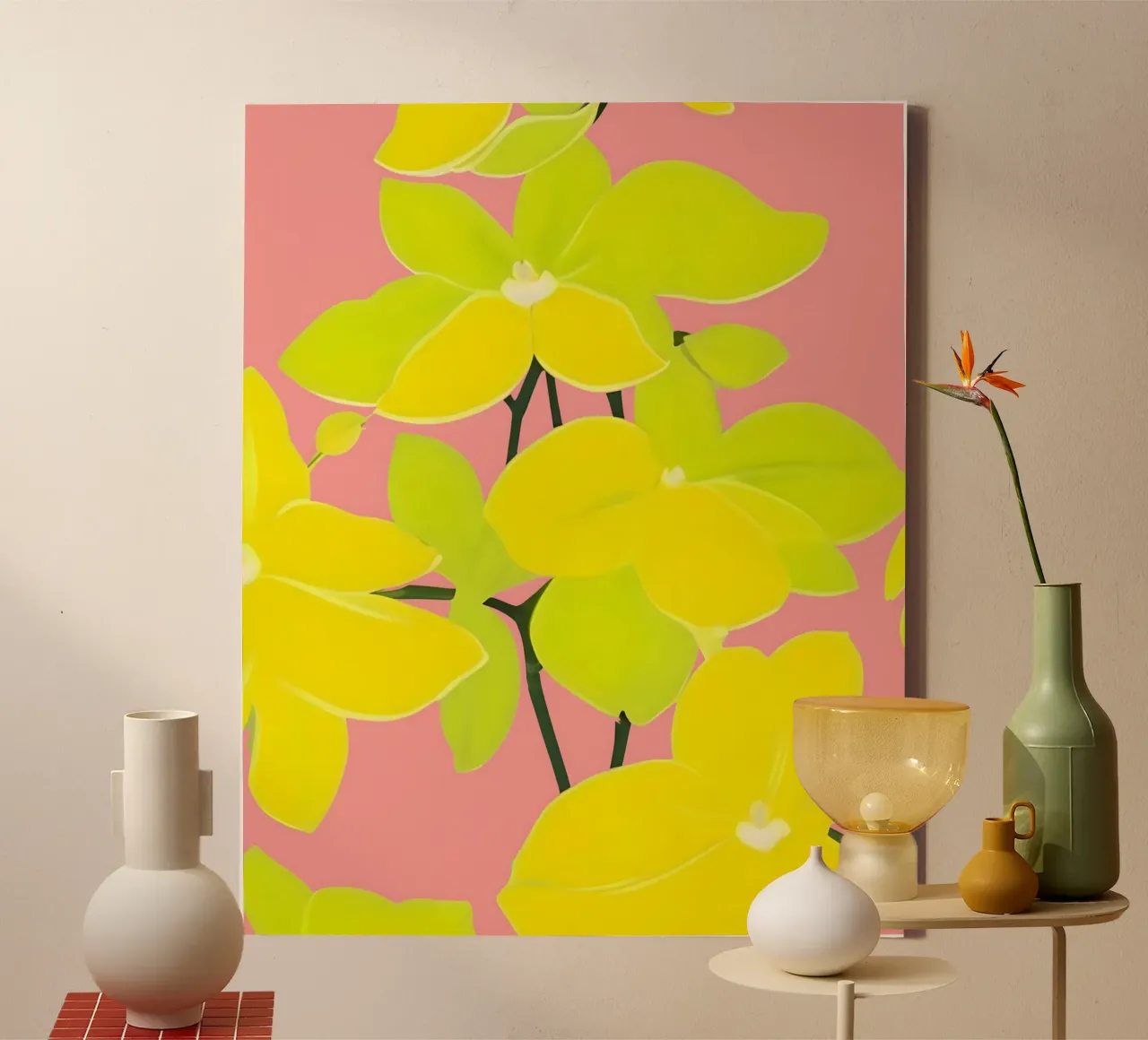 Dove il sole fiorisce più forte delle parole : Orchidea Mokara tela da 83oranges