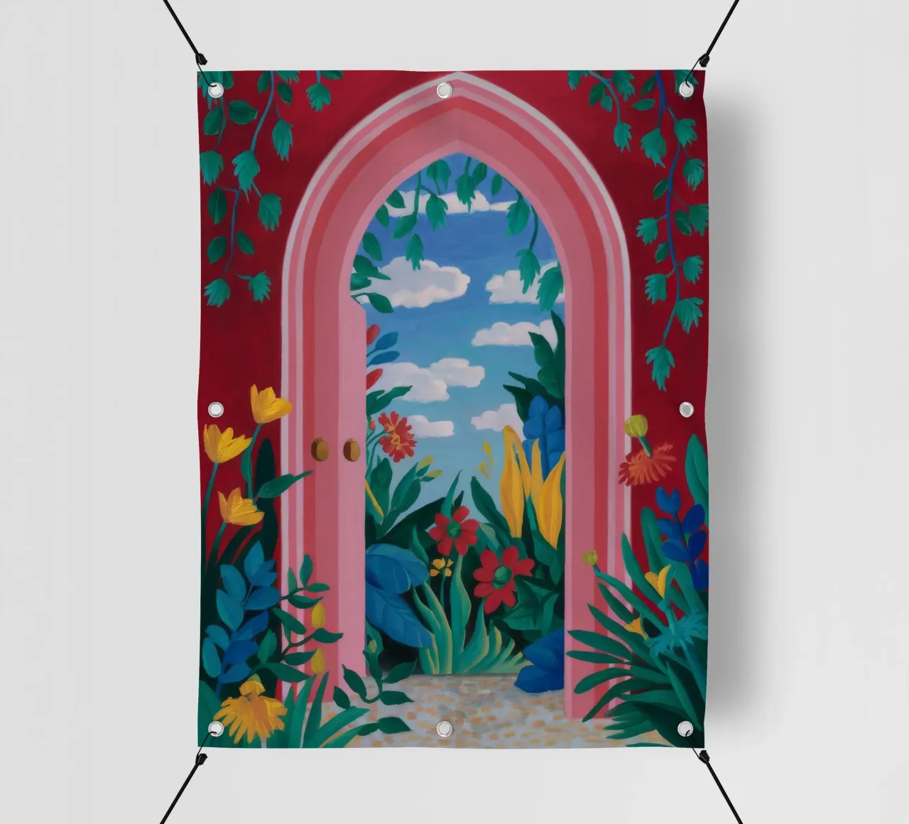 Porta ad arco Paradiso telo in pvc da Paez Harmony