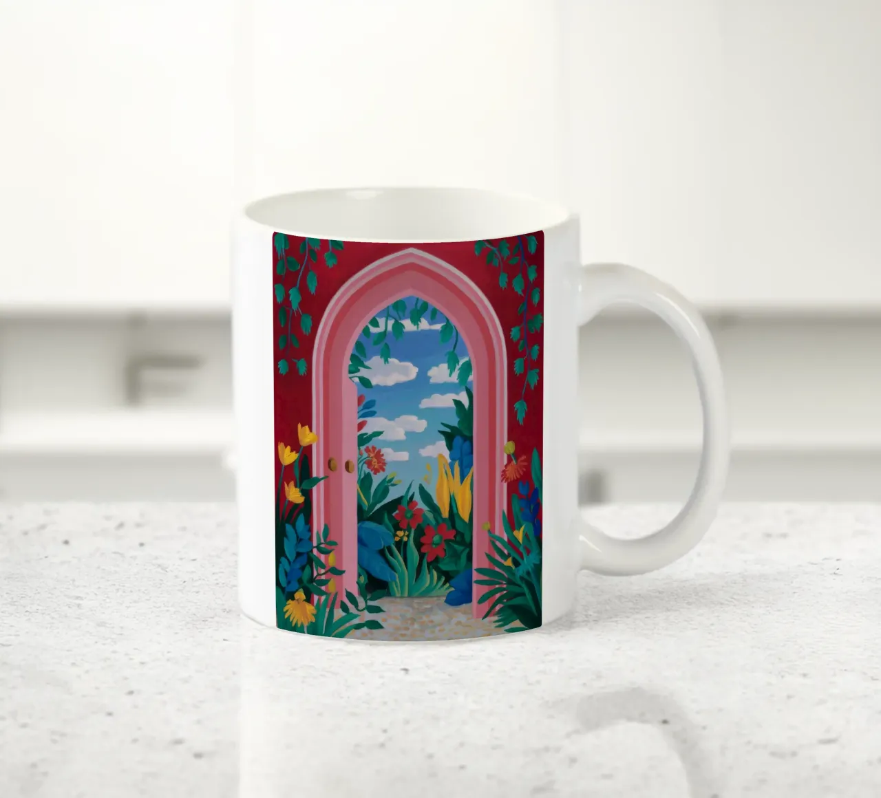 Porta ad arco Paradiso tazza in ceramica da Paez Harmony