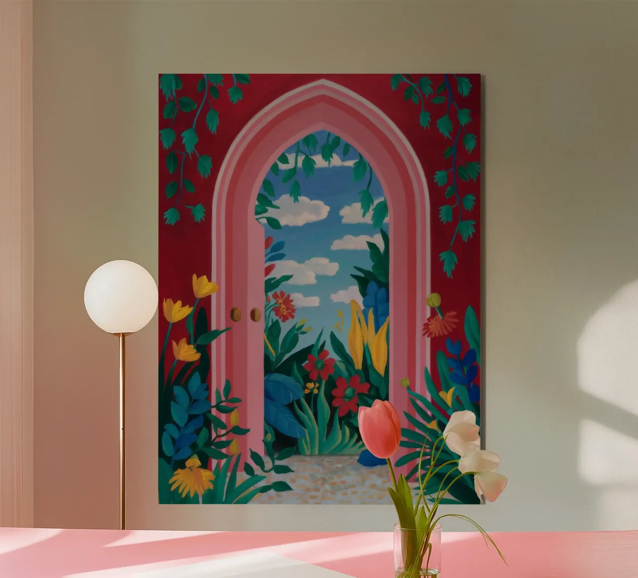 Porta ad arco Paradiso alluminio dibond da Paez Harmony