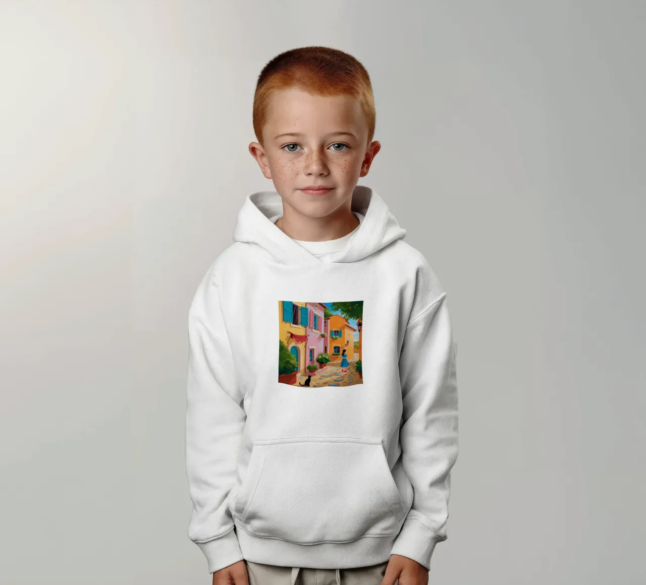 Alley Cat Stroll kids hoodie by Haven Mirage