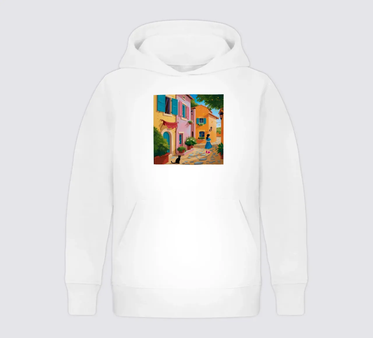 Alley Cat Stroll kids hoodie by Haven Mirage