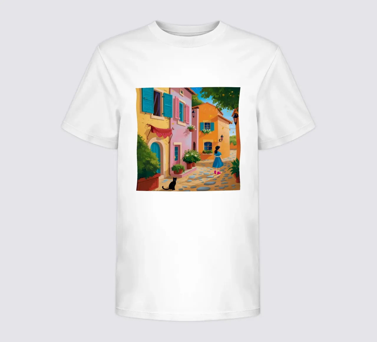 Alley Cat Stroll kids t-shirt by Haven Mirage