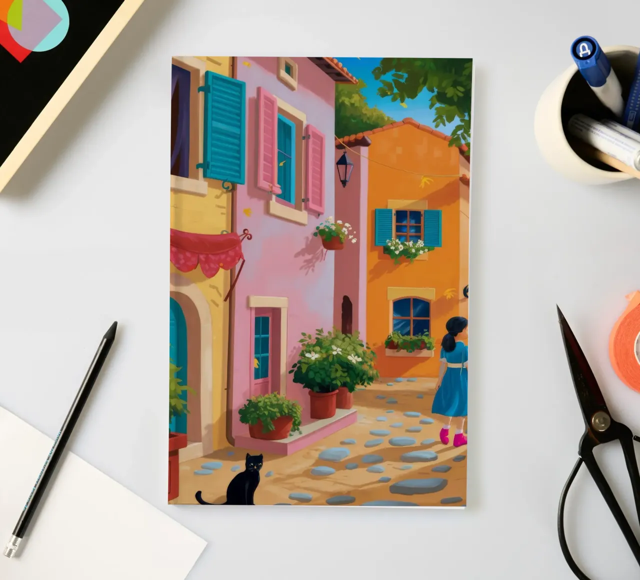Alley Cat Stroll notebook by Haven Mirage