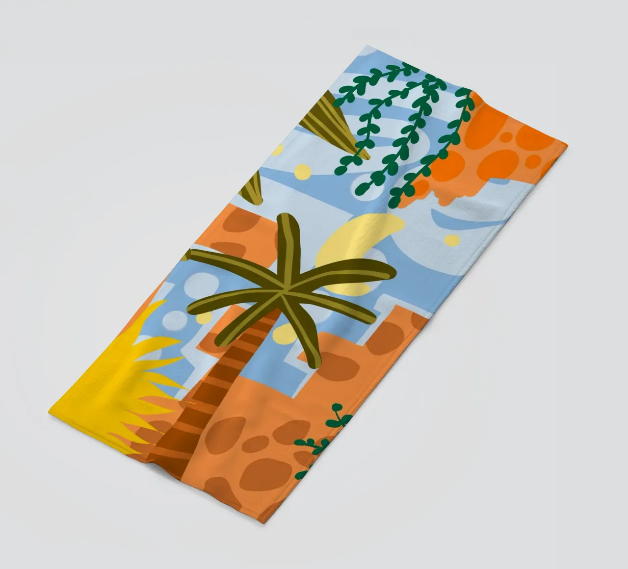 Een mooie dag begint met een mooie instelling strandhanddoek van 83oranges
