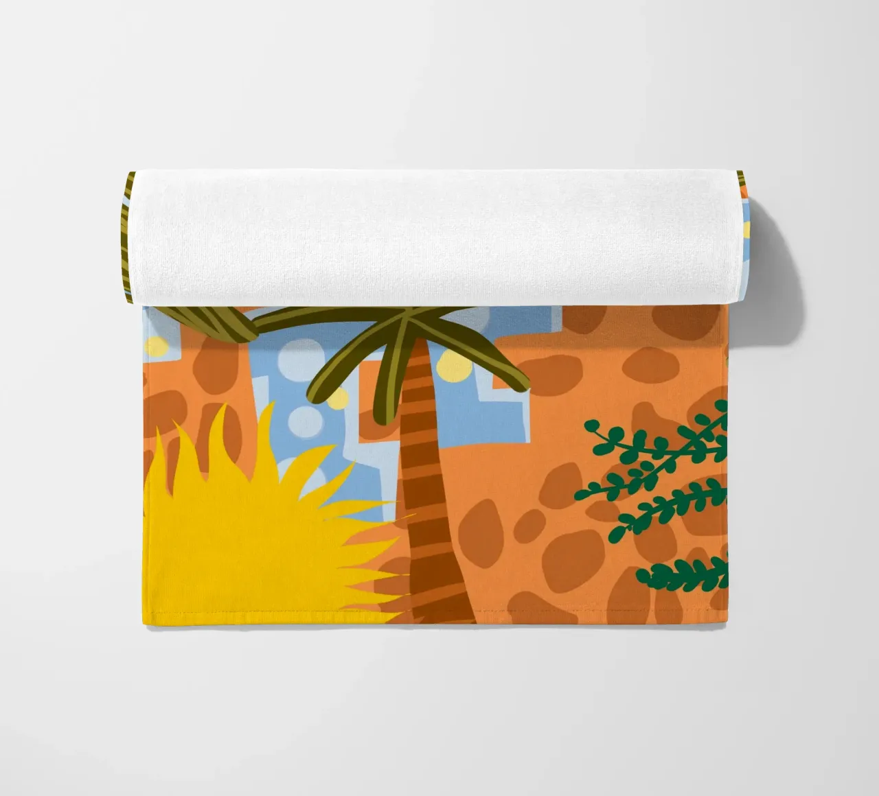 Een mooie dag begint met een mooie instelling strandhanddoek van 83oranges